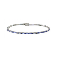 Armband Bliss Dame  Bl i tennis in Weißgold Zaffiro blu 20114773